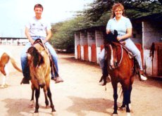 Adoptive Family Photo: Riding Horses in Aruba, click to view bigger version