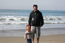 Adoptive Family Photo: Having Fun at the Beach, click to view bigger version