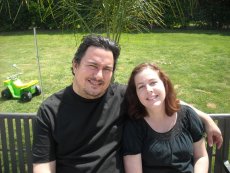 Adoptive Family Photo: Relaxing at a BBQ, click to view bigger version