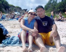 Adoptive Family Photo: On the Beach, click to view bigger version