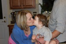 Adoptive Family Photo: Luci Lee Wishing Tammy a Happy Birthday, click to view bigger version