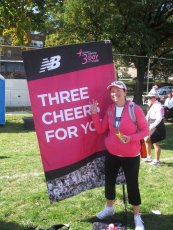 Adoptive Family Photo: Carolyn Participating in the Susan G. Komen 3-Day for the Cure