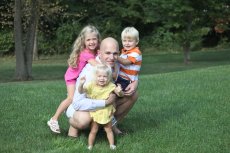 Adoptive Family Photo: In Our Backyard