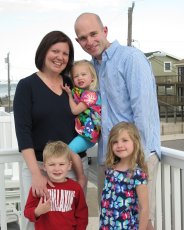 Adoptive Family Photo: On the Deck at the Beach