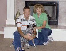Adoptive Family Photo: With Our Dog, Pepper, click to view bigger version