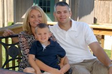 Adoptive Family Photo: Enjoying a Backyard Labor Day BBQ, click to view bigger version