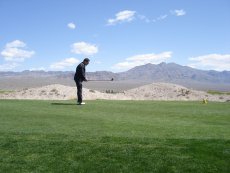 Adoptive Family Photo: Bill Getting Ready to Tee Off in Vegas, click to view bigger version