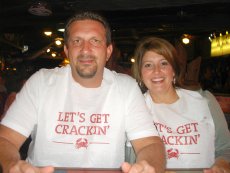 Adoptive Family Photo: Eating Crab Legs in Florida, click to view bigger version