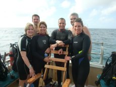 Adoptive Family Photo: Scuba Diving with Friends, click to view bigger version