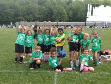 Adoptive Family Photo: Sarah Coaches Aliyah's Soccer Team, click to view bigger version