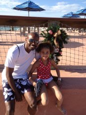 Adoptive Family Photo: Enjoying the Beach During a Stop on Our Disney Cruise, click to view bigger version