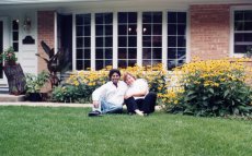 Adoptive Family Photo: Enjoying a Moment at Sue's Sister's House, click to view bigger version