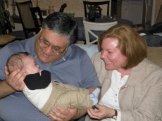 Adoptive Family Photo: Meeting Our Friend's New Son, click to view bigger version
