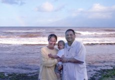Adoptive Family Photo: Enjoying the Beach, click to view bigger version
