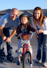 Adoptive Family Photo: With Our Nephew Out<br>on a Bike Ride, click to view bigger version