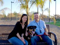 Adoptive Family Photo: Relaxing at the Park with Lula, click to view bigger version