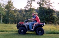 Adoptive Family Photo: Out Playing on the Farm, click to view bigger version