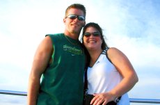 Adoptive Family Photo: On a Dolphin Cruise at the Beach, click to view bigger version