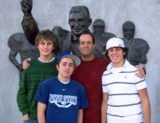 Adoptive Family Photo: Bill Posing with Some of His Nephews, click to view bigger version