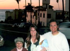 Adoptive Family Photo: California Stroll with Mark�s Mom, click to view bigger version