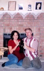 Adoptive Family Photo: With Our Kitty Taz, click to view bigger version