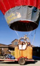 Adoptive Family Photo: Hot Air Balloon Ride <br>with Friends in <br>Northern California, click to view bigger version
