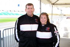 Adoptive Family Photo: Racing Experience, Before Driving a Race Car!, click to view bigger version