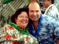 Adoptive Family Photo: Island Party at the Neighbors