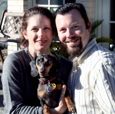 Adoptive Family Photo: Enjoying a Sunny Afternoon <br>with Sully, click to view bigger version