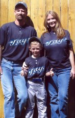 Adoptive Family Photo: Go Blue Jays! Jack Coaches<br>Hunter�s Baseball Team, click to view bigger version