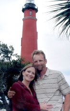 Adoptive Family Photo: The Lighthouse at Ponce<br>Inlet-We Went to the <br>Top of the Lighthouse <br>on the Day Jack Asked<br> Michelle to Marry Him<br, click to view bigger version