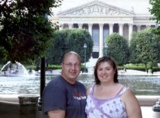 Adoptive Family Photo: In Front of the National Archives in<br>Washington D.C., click to view bigger version