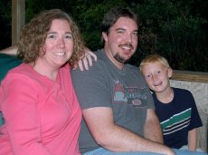 Adoptive Family Photo: A Train Ride to See Santa with<br>Andi's Nephew, click to view bigger version
