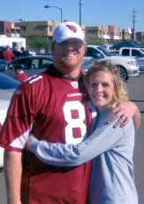 Adoptive Family Photo: At the Arizona Cardinal's <br>Football Game, click to view bigger version