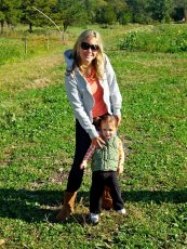 Adoptive Family Photo: Picking Pumpkins, click to view bigger version