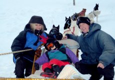 Adoptive Family Photo: Dog Sledding in Aspen, click to view bigger version