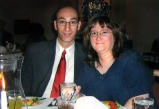 Adoptive Family Photo: At Our Nephew's Wedding Reception, click to view bigger version