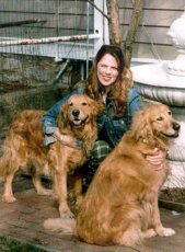 Adoptive Family Photo: Ginger with Murphy and<br>Chloe, click to view bigger version