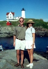Adoptive Family Photo: Visiting a Lighthouse<br>in Maine, click to view bigger version