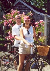 Adoptive Family Photo: Riding Bicycles on<br>Nantucket Island, click to view bigger version