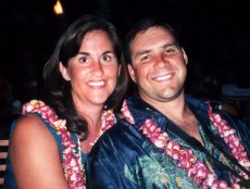 Adoptive Family Photo: Fun at a Luau in Hawaii, click to view bigger version
