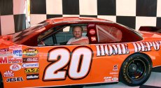 Adoptive Family Photo: Julius at Richmond Races Dreaming of<br> Being the Next Nascar Driver, click to view bigger version