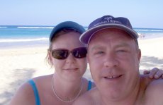 Adoptive Family Photo: Beach Bums in Dominican Republic, click to view bigger version