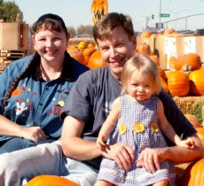 Adoptive Family Photo: At the Pumpkin Patch, click to view bigger version