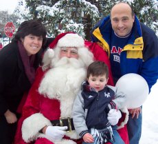 Adoptive Family Photo: Santa in Town, click to view bigger version