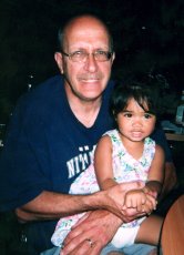 Adoptive Family Photo: Victor with Our Friend's<br> Daughter, Kiersten, click to view bigger version