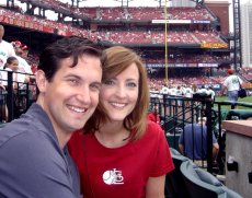 Adoptive Family Photo: Enjoying a Game at Our City�s <br>New Stadium, click to view bigger version