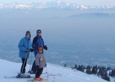 Adoptive Family Photo: Skiing in the Jura Mountains, click to view bigger version