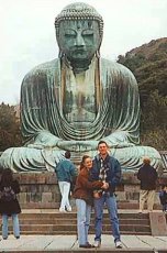 Adoptive Family Photo: Visiting the Great Buddha<br> of Kamakura<br>in Japan, click to view bigger version
