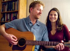 Adoptive Family Photo: Enjoying Matt's Songs, click to view bigger version